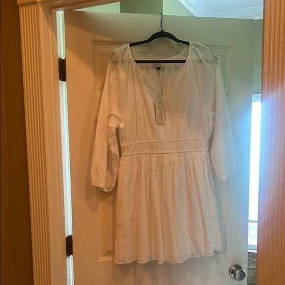 Universal Thread White Eyelet Dress - Picture 1 of 6
